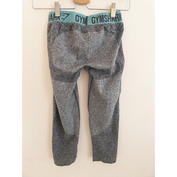 Gymshark Dry Flex Leggings Seamless Cropped Length Logo Waistband Size Small - Picture 4 of 5